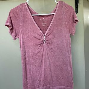 soft pink shirt